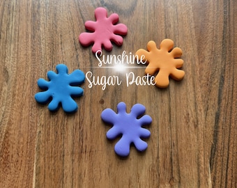 Paint Splatters - Fondant Cake and Cupcake Decorations