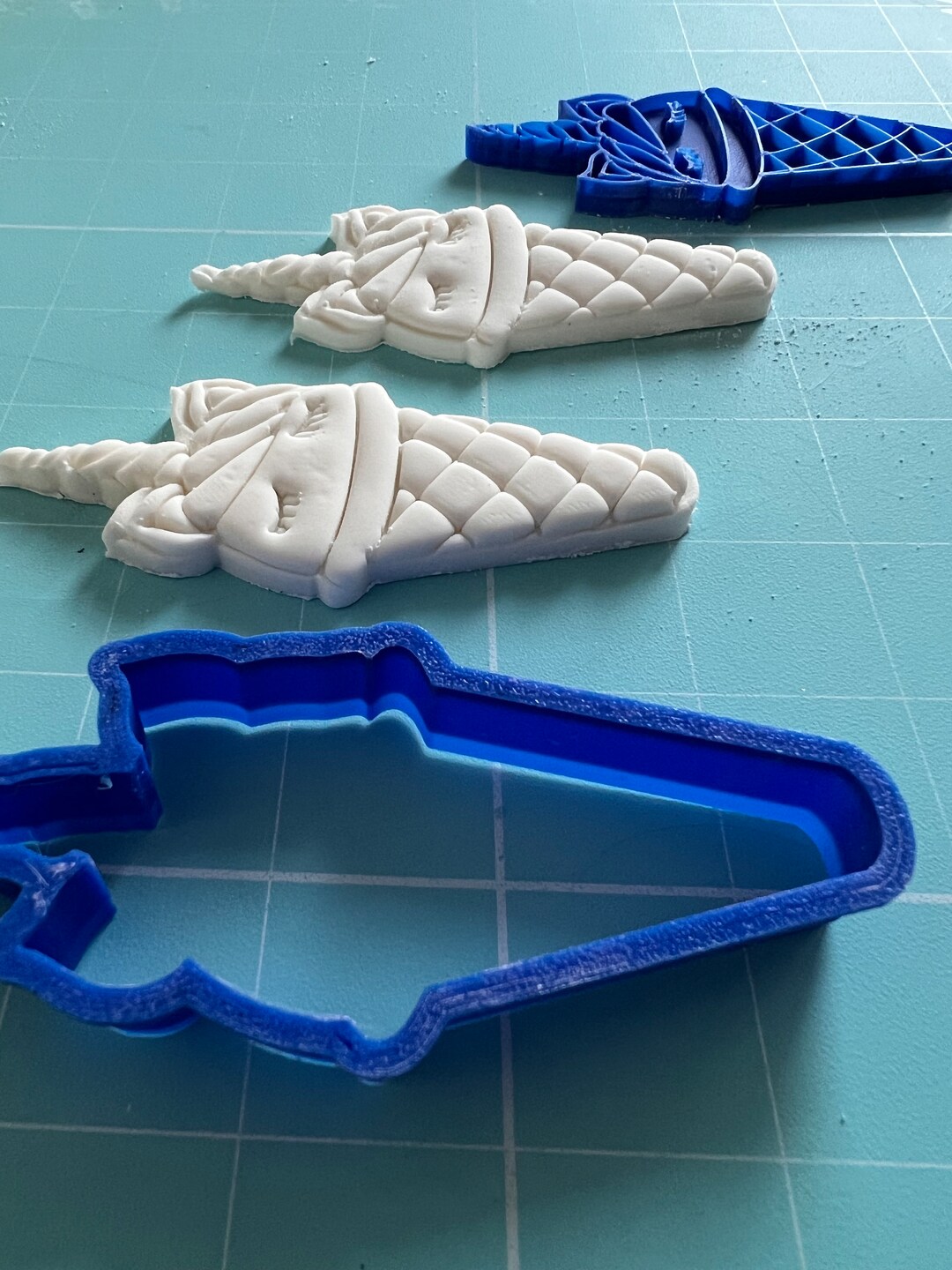 Unicorn Ice Cream Cone Fondant Cutter Etsy