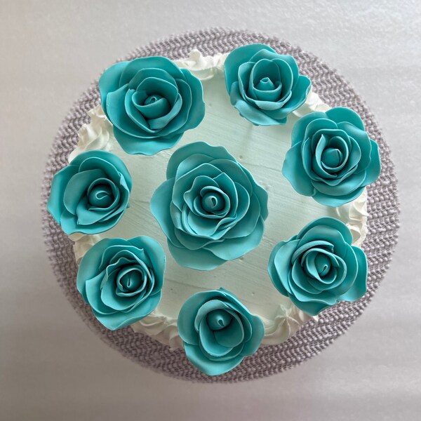 Fondant Roses Etsy