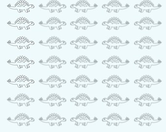 Láminas de transferencia para glaseado real con temática de dinosaurios - 6 archivos PDF