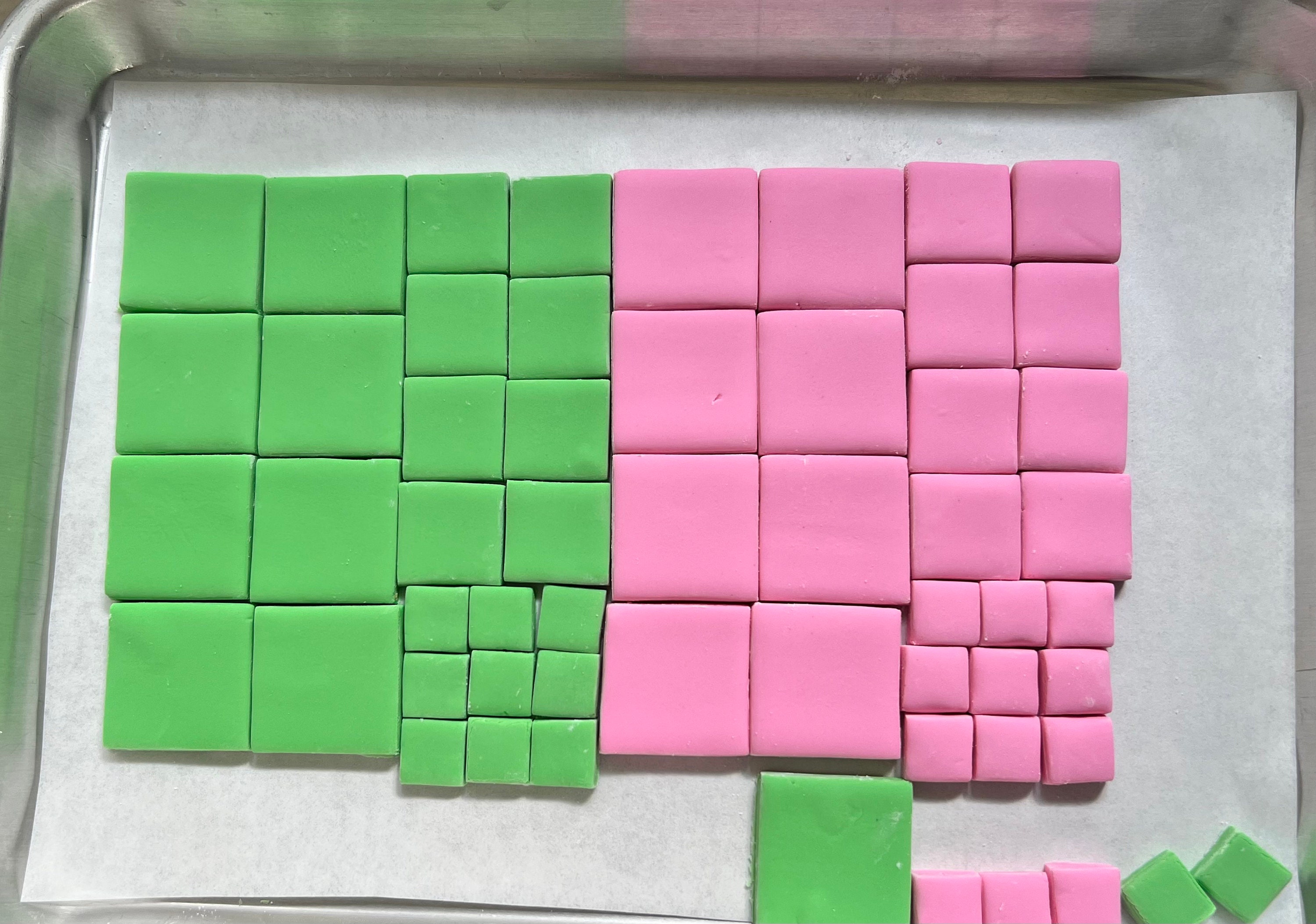 Custom Color Pixel Squares