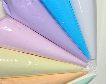 Royal Icing Pastels - Made-To-Order - 1 cup (8 oz) bags