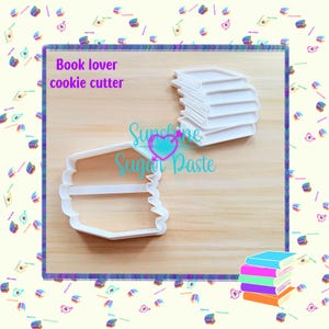 Book Stack - Sugar Cookie Cutter/Stamp