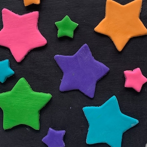 50 Edible Stars - 1” - Fondant
