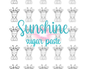 Summer Lobster - Royal Icing Transfer Sheets - 3 PDFs
