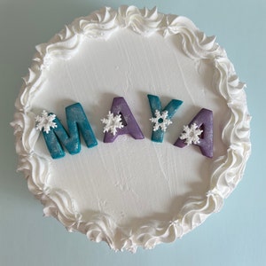 Custom Fondant Cake Letters – Edible Alphabet & Name Toppers for Birthday, Wedding, any Celebration
