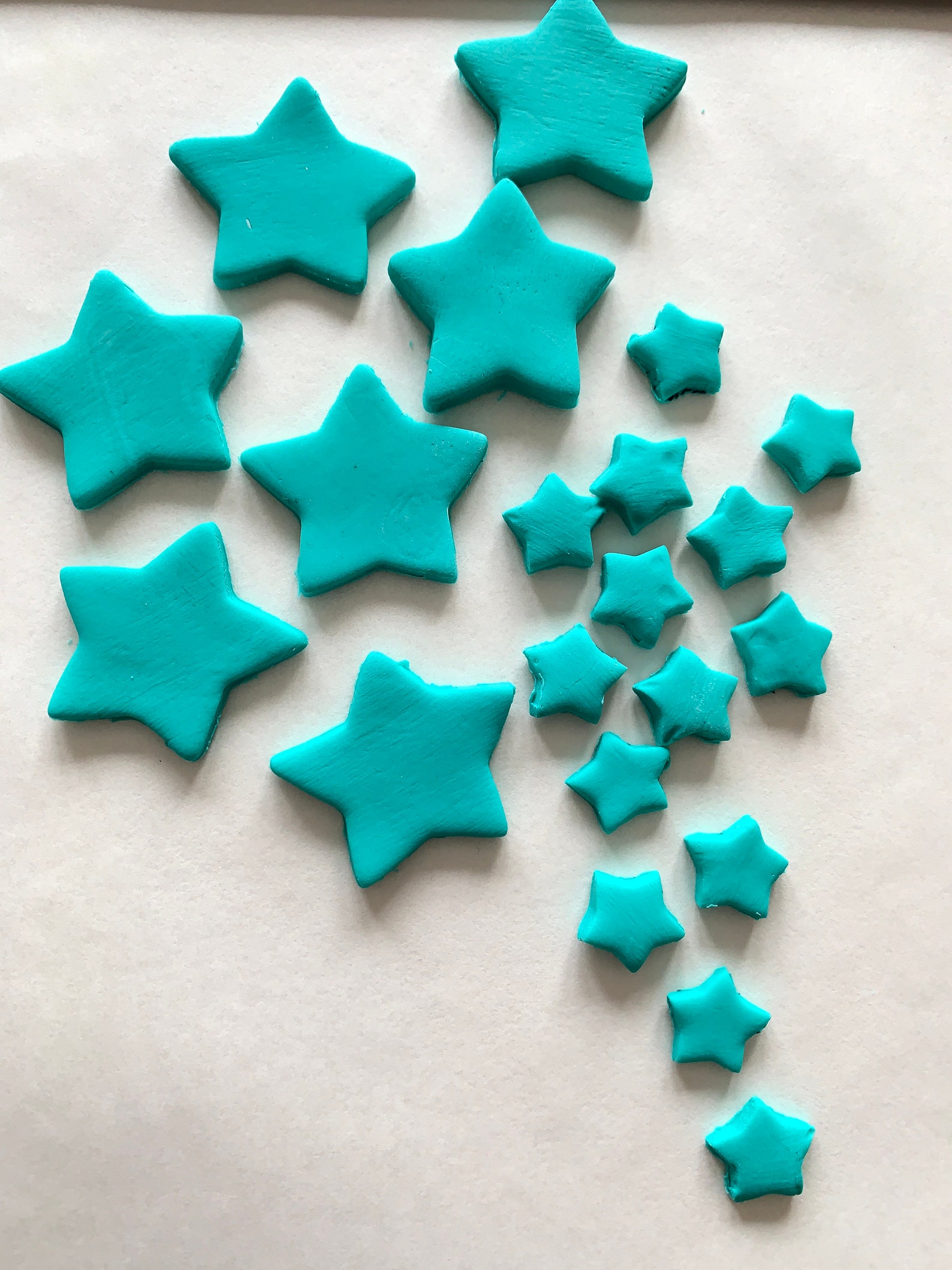 Fondant Stars Cake Decorations Etsy