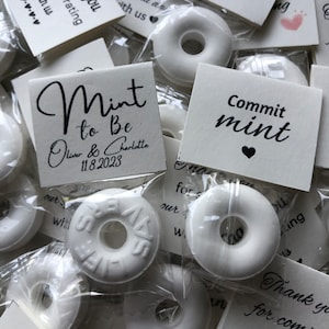 Personalized Wedding Favor Mints: &#39;Mint to Be&#39; Party Labels