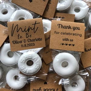 Personalized Wedding Favors: Mint To Be Lifesavers with Custom Label