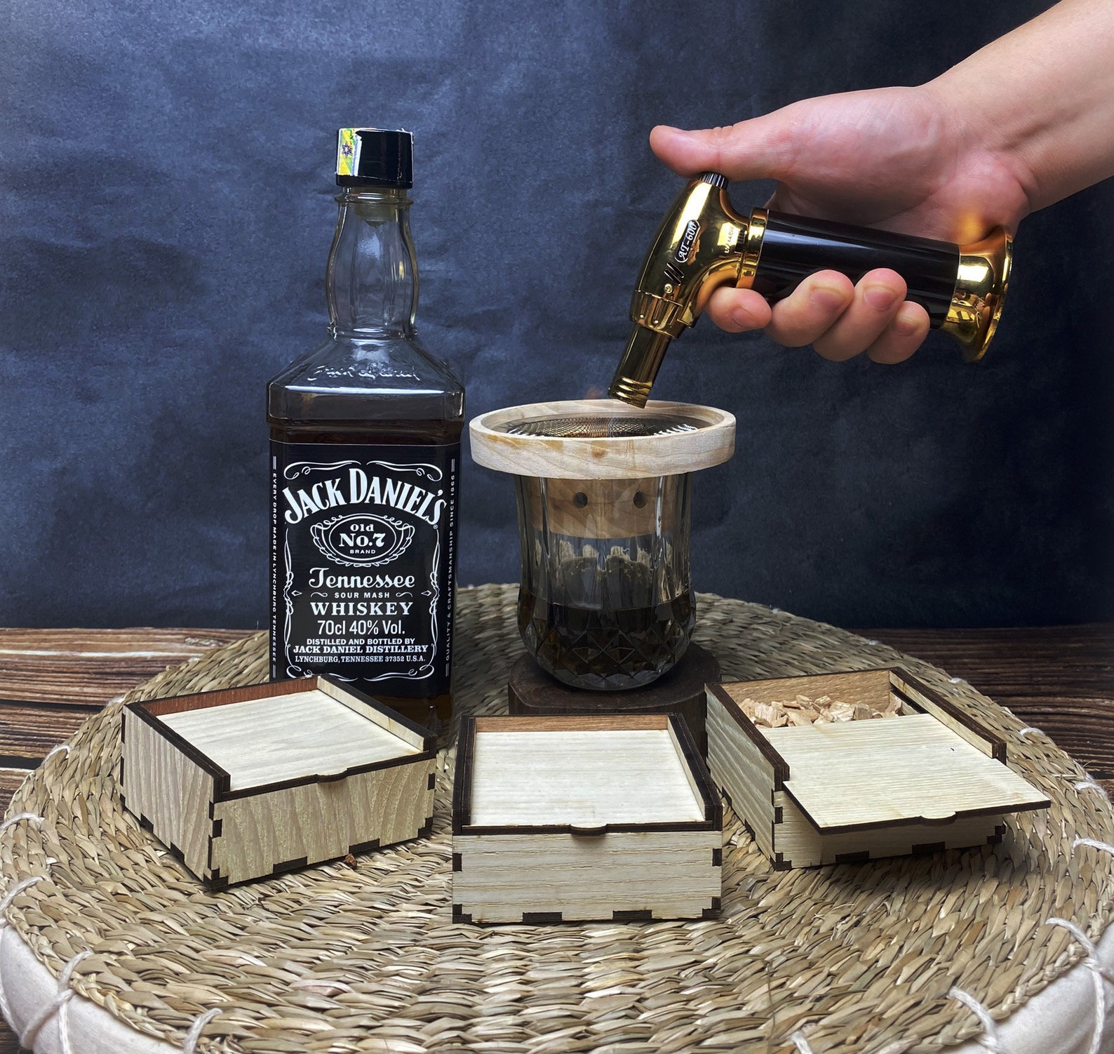 Cigars Whiskey Gun Freedom Cocktail Smoker Top Smoke Stack Kit Etsy