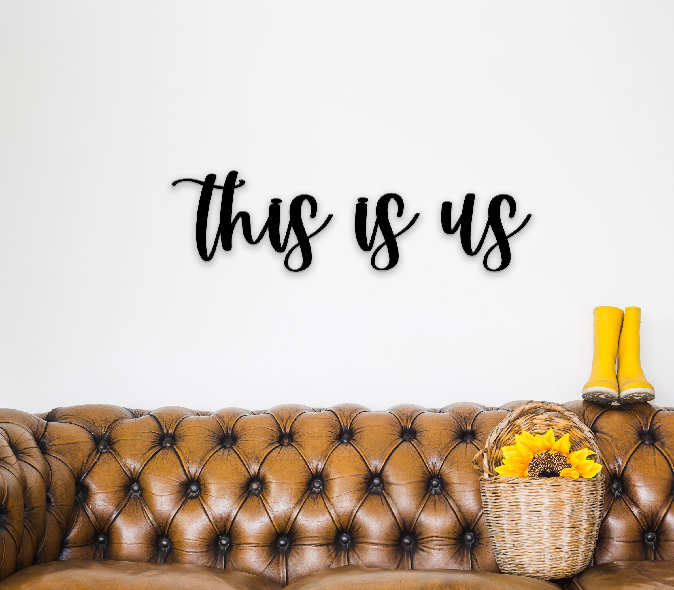 This Is Us Metal Sign MetallWandKunst Metal Words Etsy