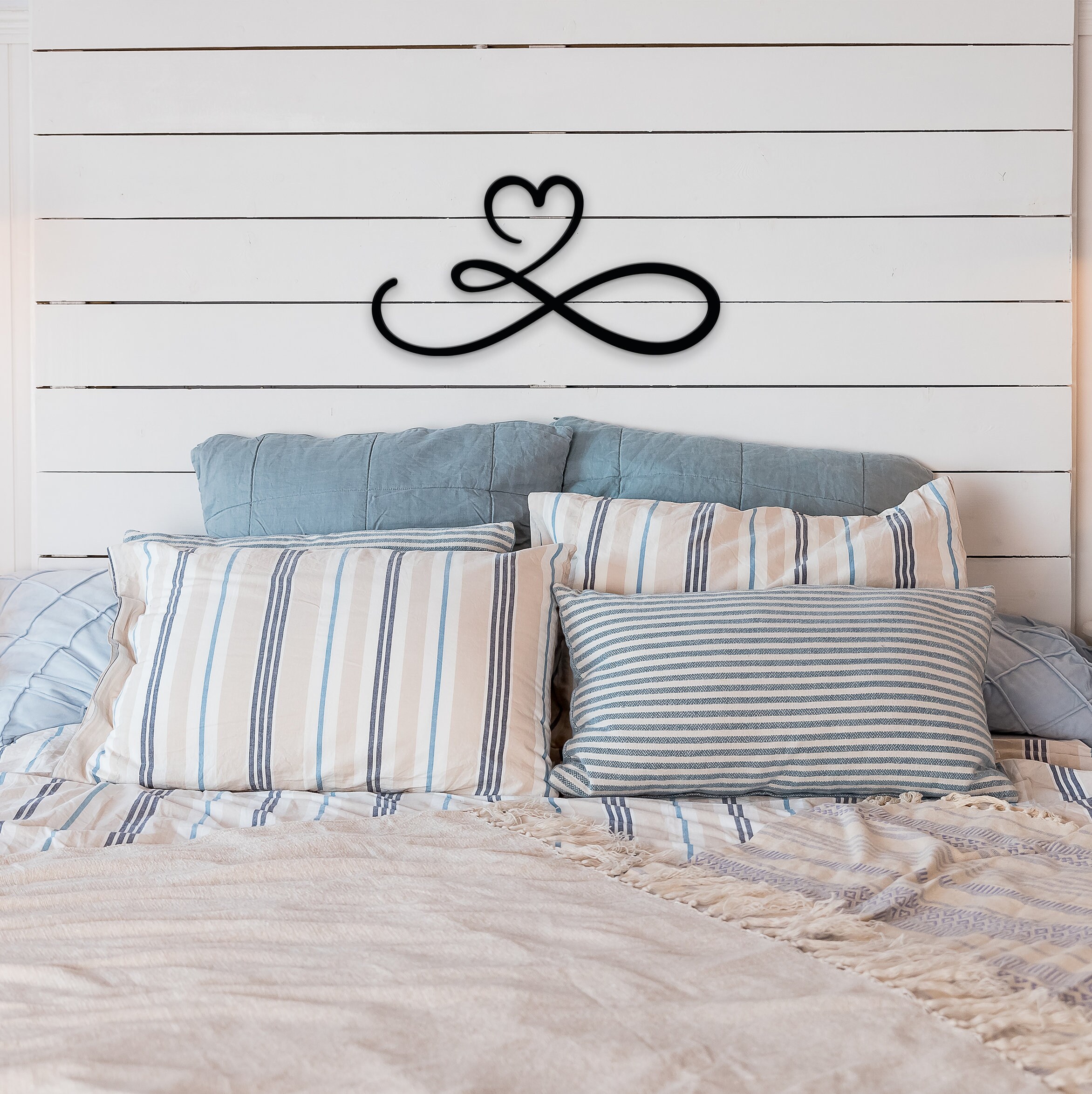 Heart and Infinity Metal Sign Wall Art Love Metal Sign | Etsy