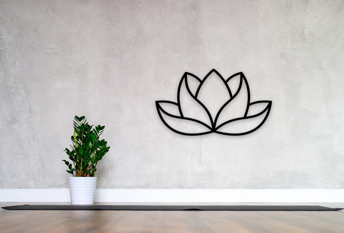 Lotus Flower Wall Art Lotus Flower Home Decor Home Decor Etsy