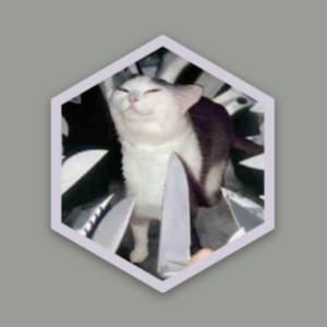 Knife Cat Sticker, Waterproof and Weatherproof