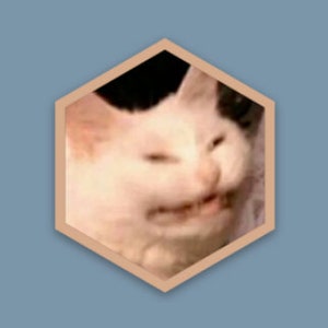 Squish Cat-sticker, waterdicht en weerbestendig