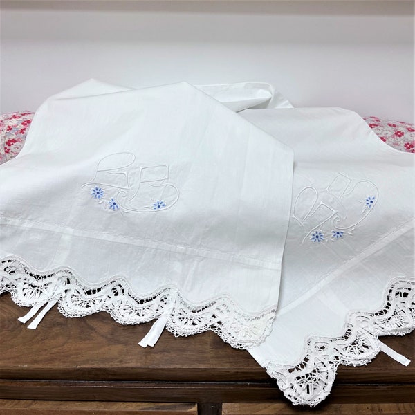 Antique Pillow Cases Etsy