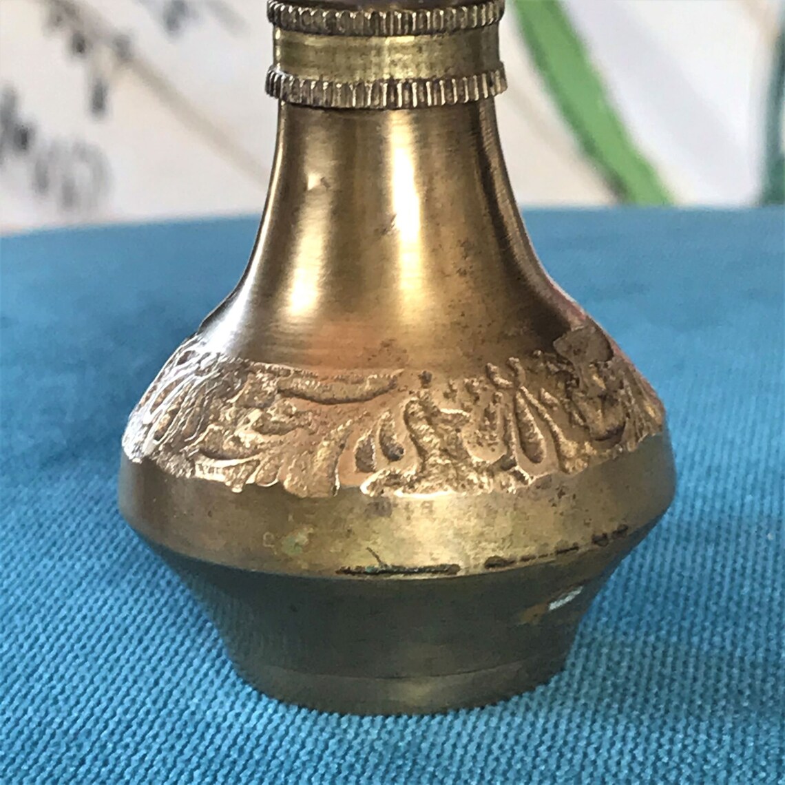 Vintage brass Hookah Oriental pipe with container for burning Etsy