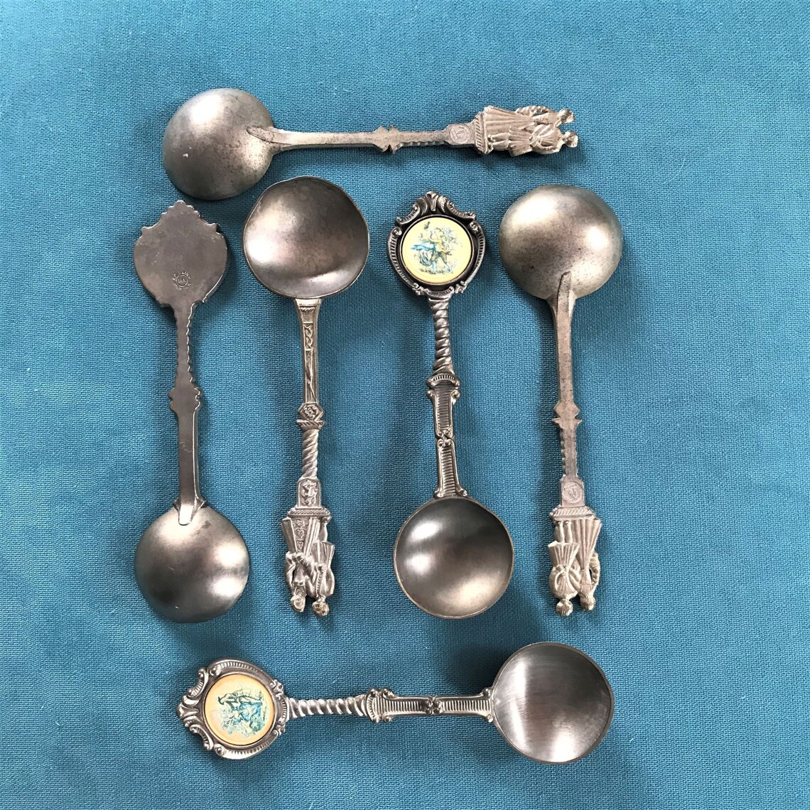 Lot of 6 Vintage Tin Spoons by SKS Design Antique German Etsy