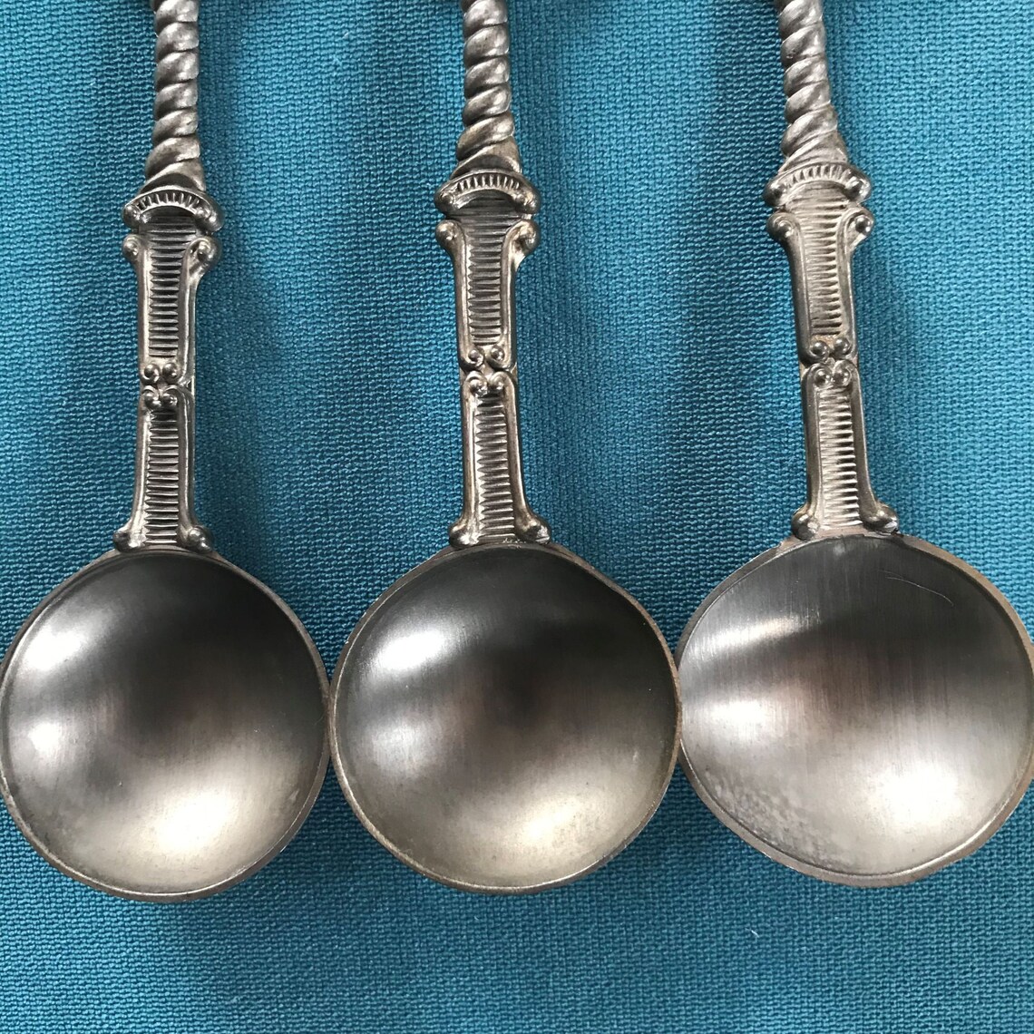 Lot of 6 Vintage Tin Spoons by SKS Design Antique German Etsy