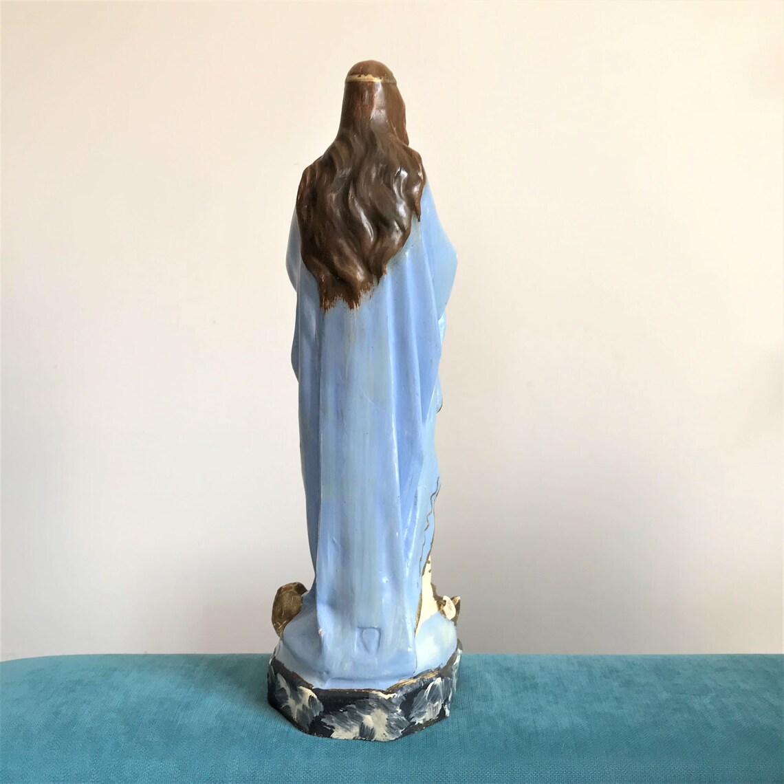 Antique Virgin Mary statue Our Lady of Immaculate Conception Etsy