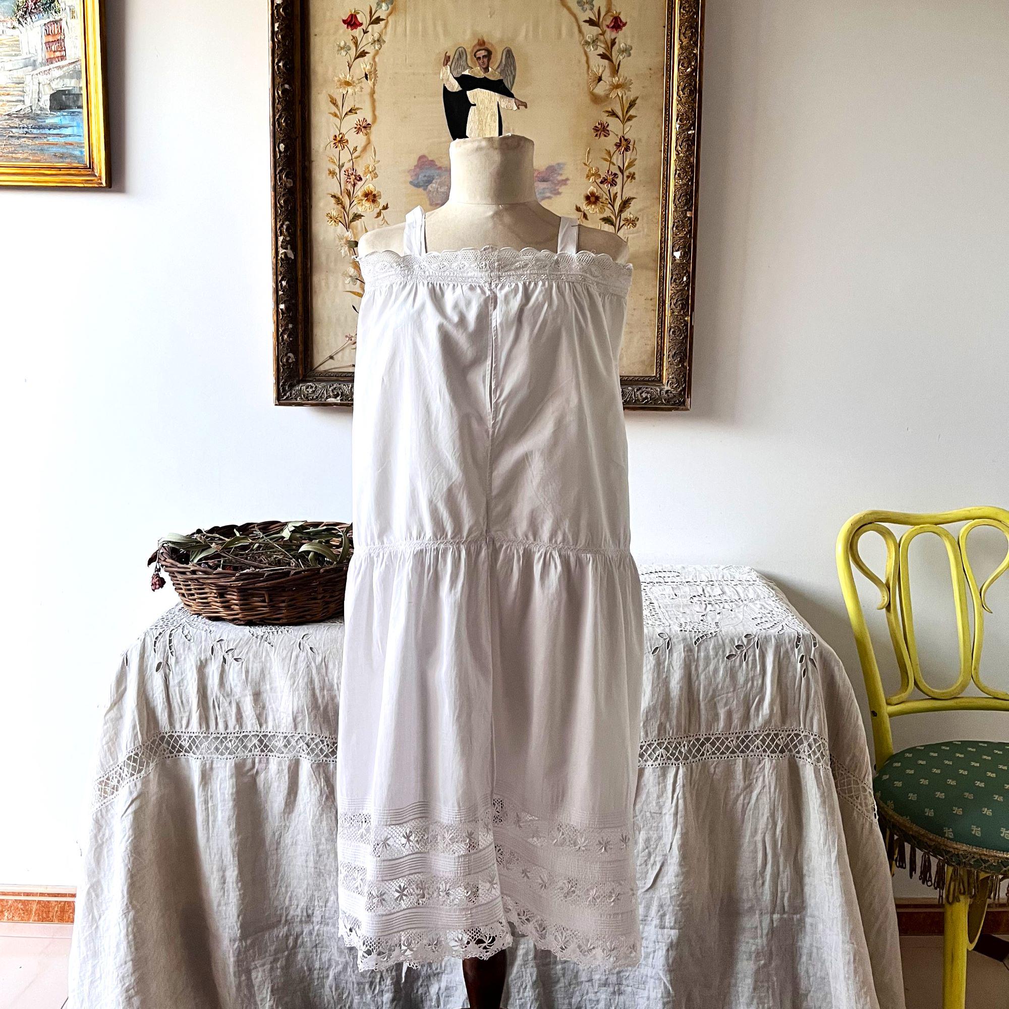 Vintage French Cotton Nightgown - Etsy Australia Vintage French Cotton Nightgown - Etsy Australia