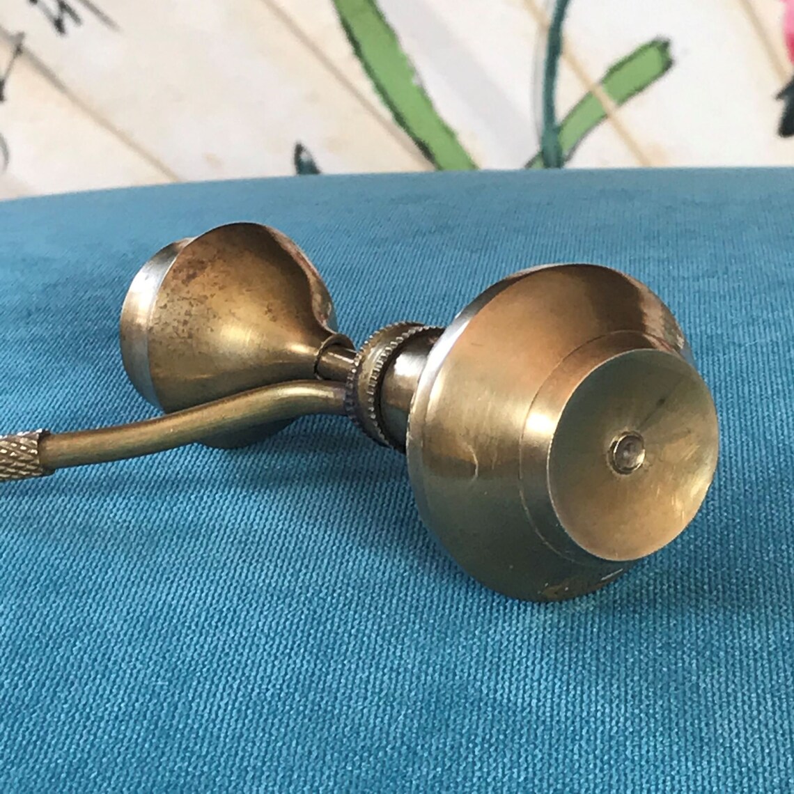 Vintage brass Hookah Oriental pipe with container for burning Etsy