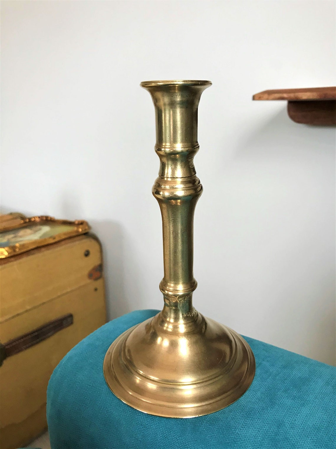 Vintage Bronze Candle Holder Classic Candlestick Lenthe French Etsy