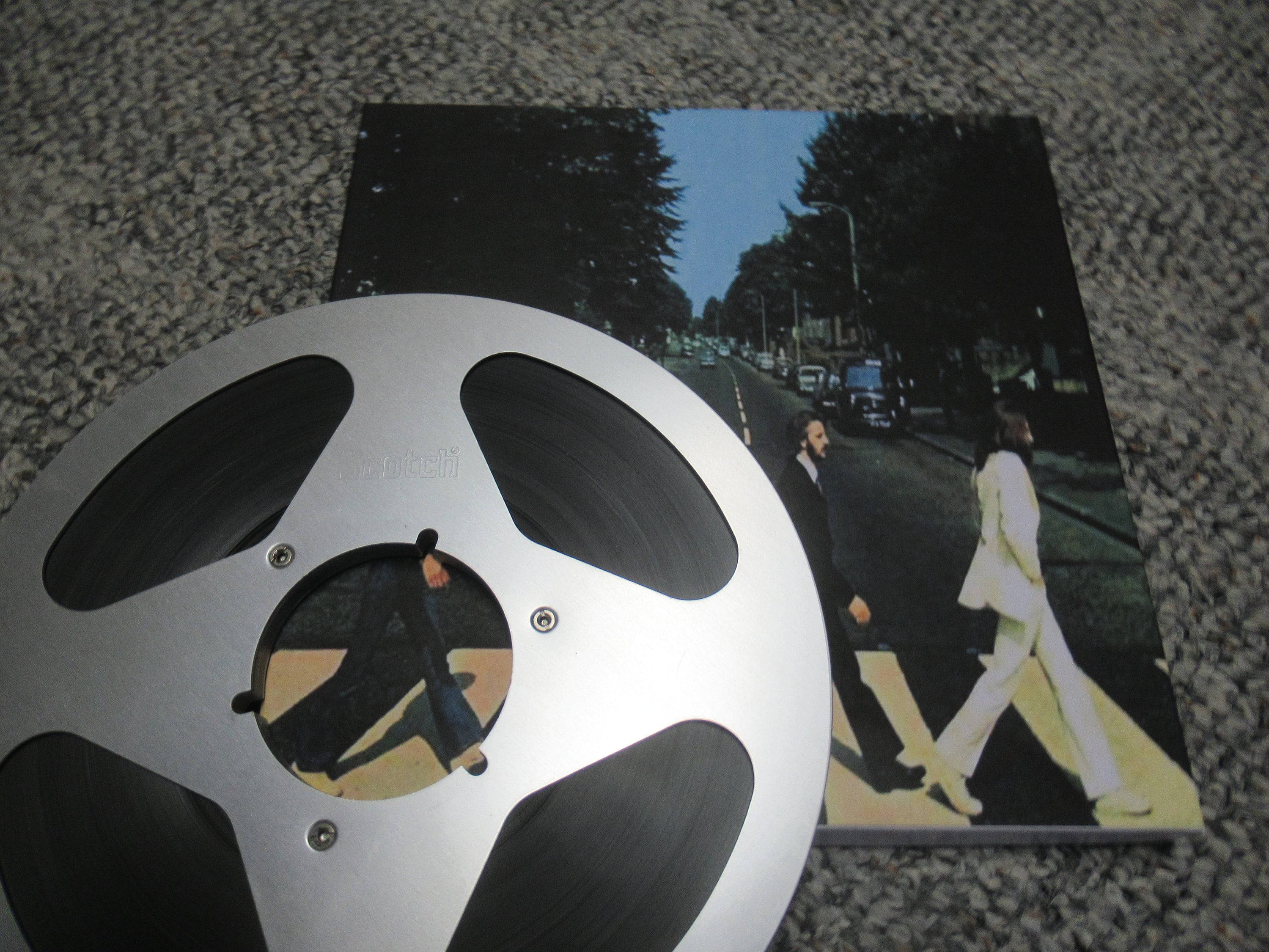 BLACK　with the beatles 2track 15ips The Beatles Abbey Road 2track 15IPS Reel to Reel Tape - Etsy