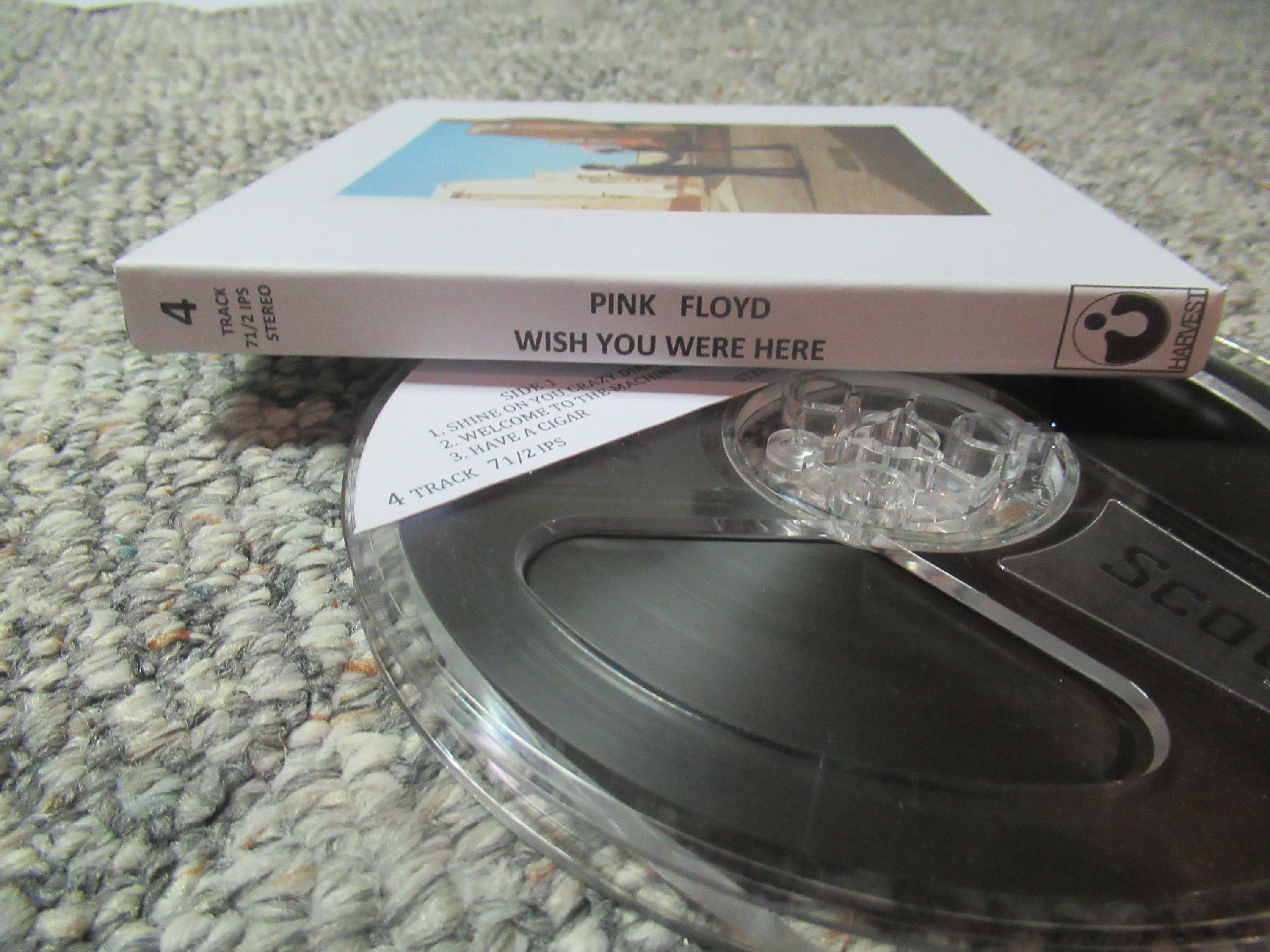 Pink Floyd Wish You Were Here 71/2 IPS 4track Reel to Reel Tape 