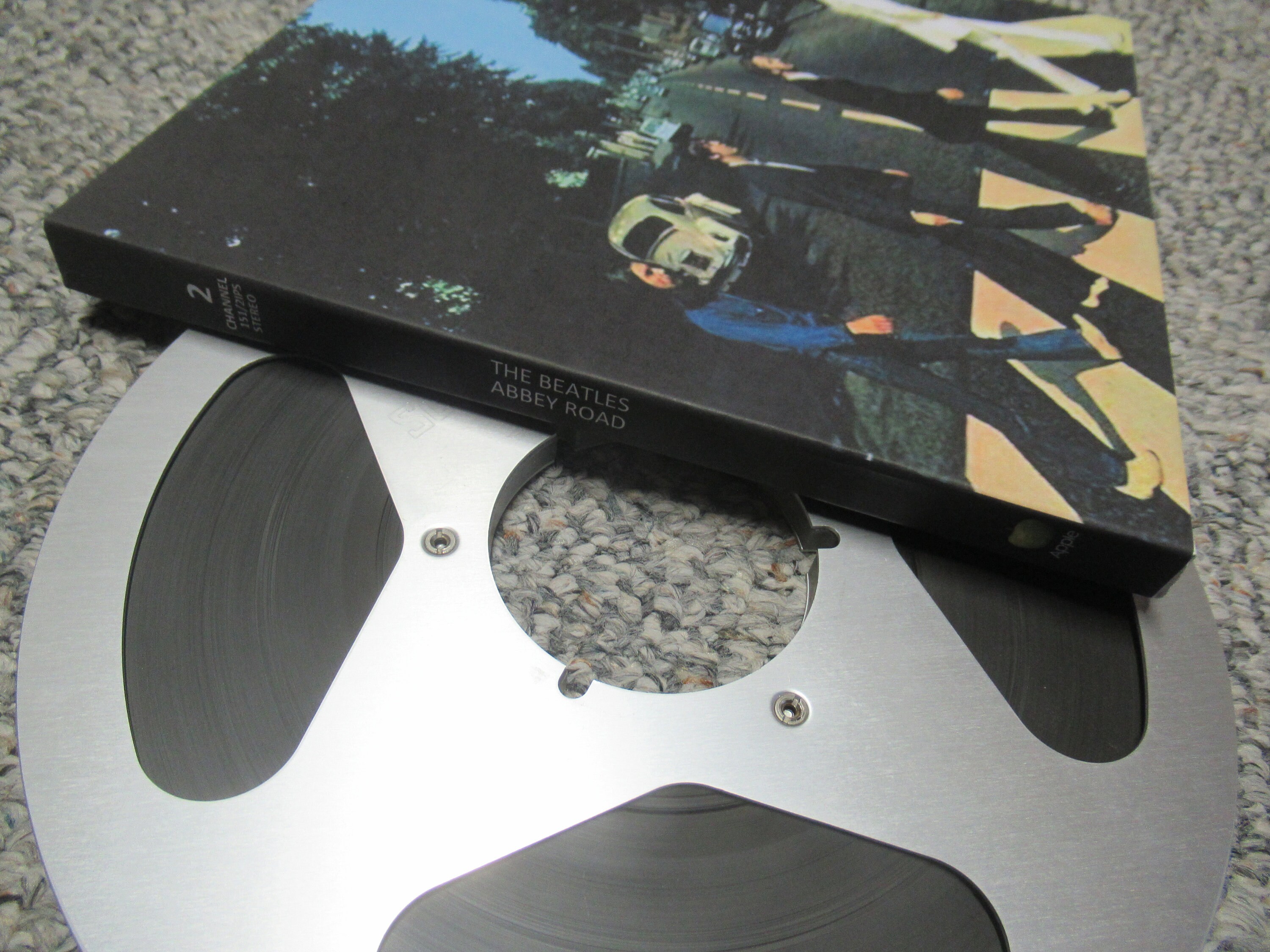 BLACK　with the beatles 2track 15ips The Beatles Abbey Road 2track 15IPS Reel to Reel Tape - Etsy