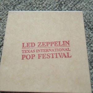Led Zeppelin Texas International Pop Festival 1969 71/2 IPS Track Reel to Rell Tape