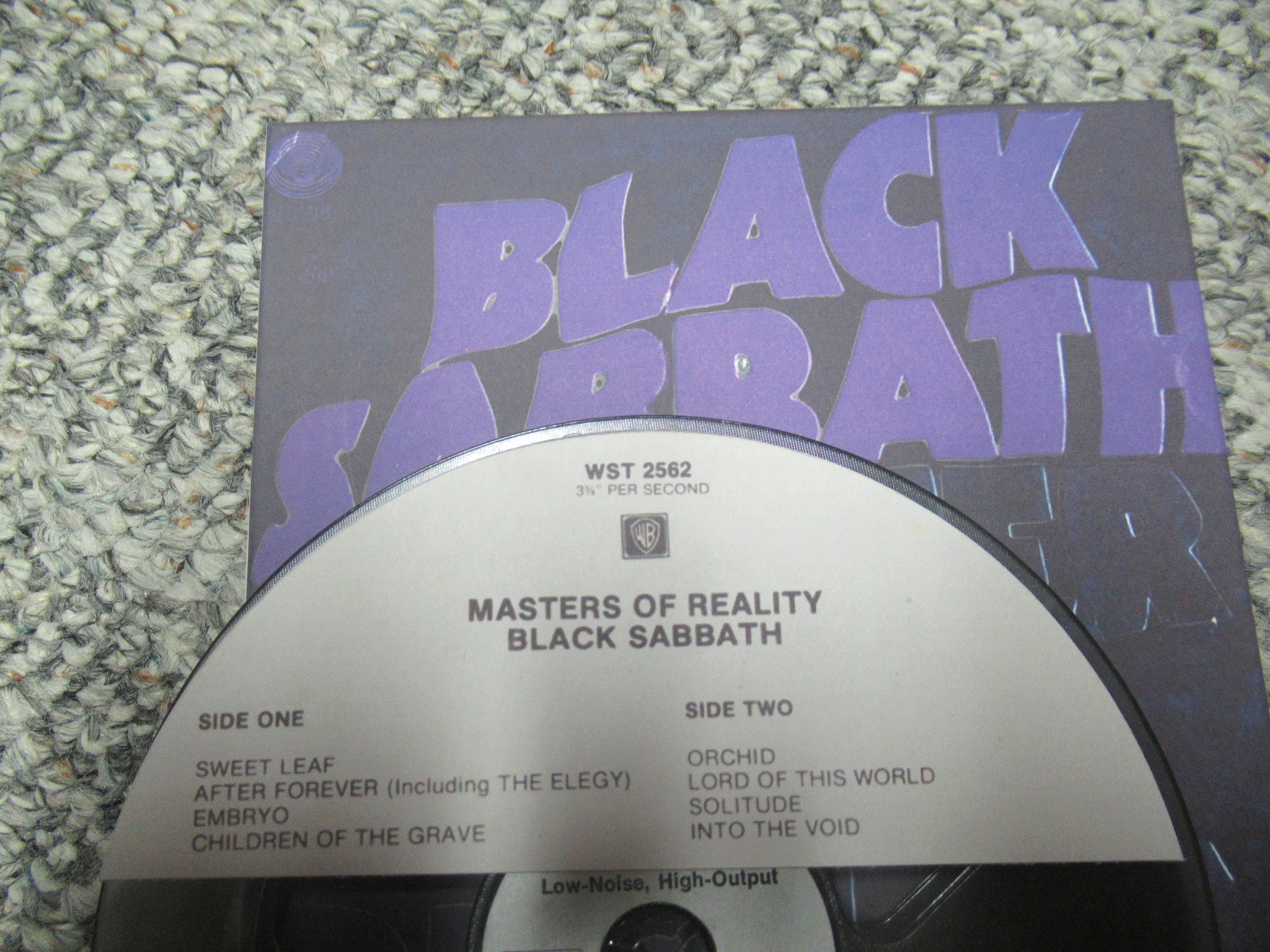 Black Sabbath Master of Reality 4 Track 71/2 IPS Reel to Reel Tape