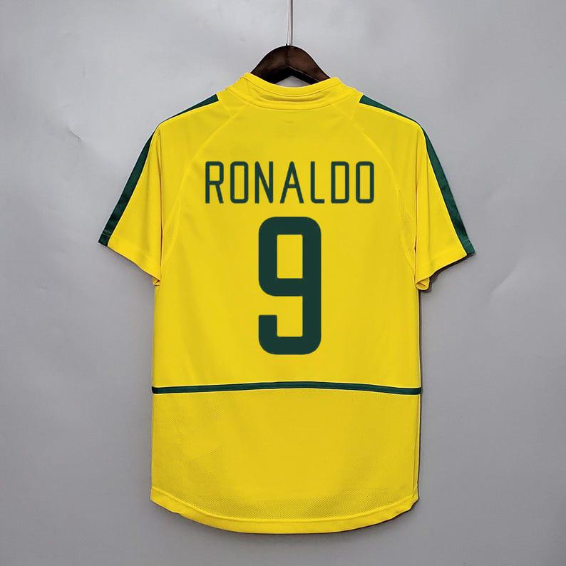 Ronaldo Brazil Home World Cup 2002 Signed Shirt: Samba