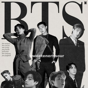 BTS (K-POP) Poster - OT7 & Members