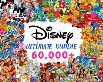 62000+ Mega Bundle LAYERED Cricut Files, All characters, Frozen, Moana, Ariel, Elsa, Stitch, Toy Story, Pooh PNG SVG Files Cricut Silhouette