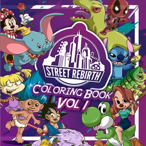 90s Coloring Book, Street Rebirth Coloring Book For Kids And Adult, Fun Quotes And Coloring, 28 Designs To Color, 14 Quotes, 10X10 Size