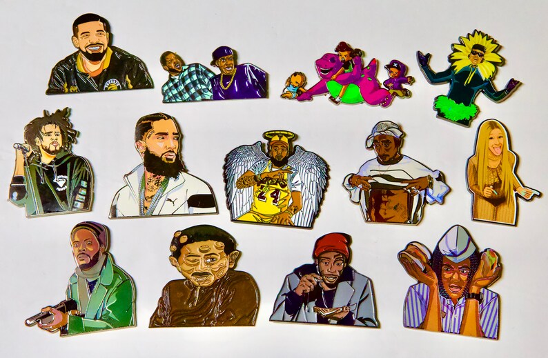 Anime Alien Mashup Enamel Pin 2 Inch Pin for Backpack, Hat Pin, 90s