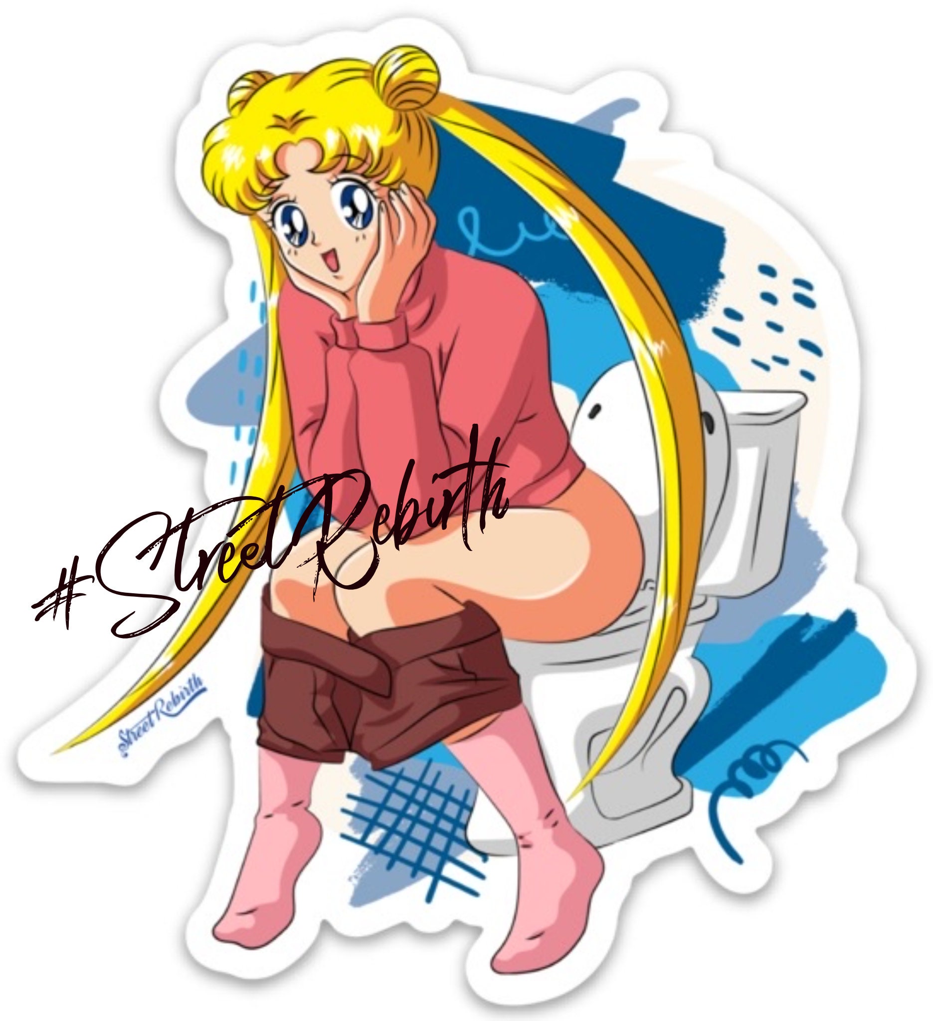 Cute Sexy Anime Restroom Pee Potty Time Sticker 4 Inch Vinyl - Etsy Israel Cute Sexy Anime Restroom Pee Potty Time Sticker 4 Inch Vinyl - Etsy Israel