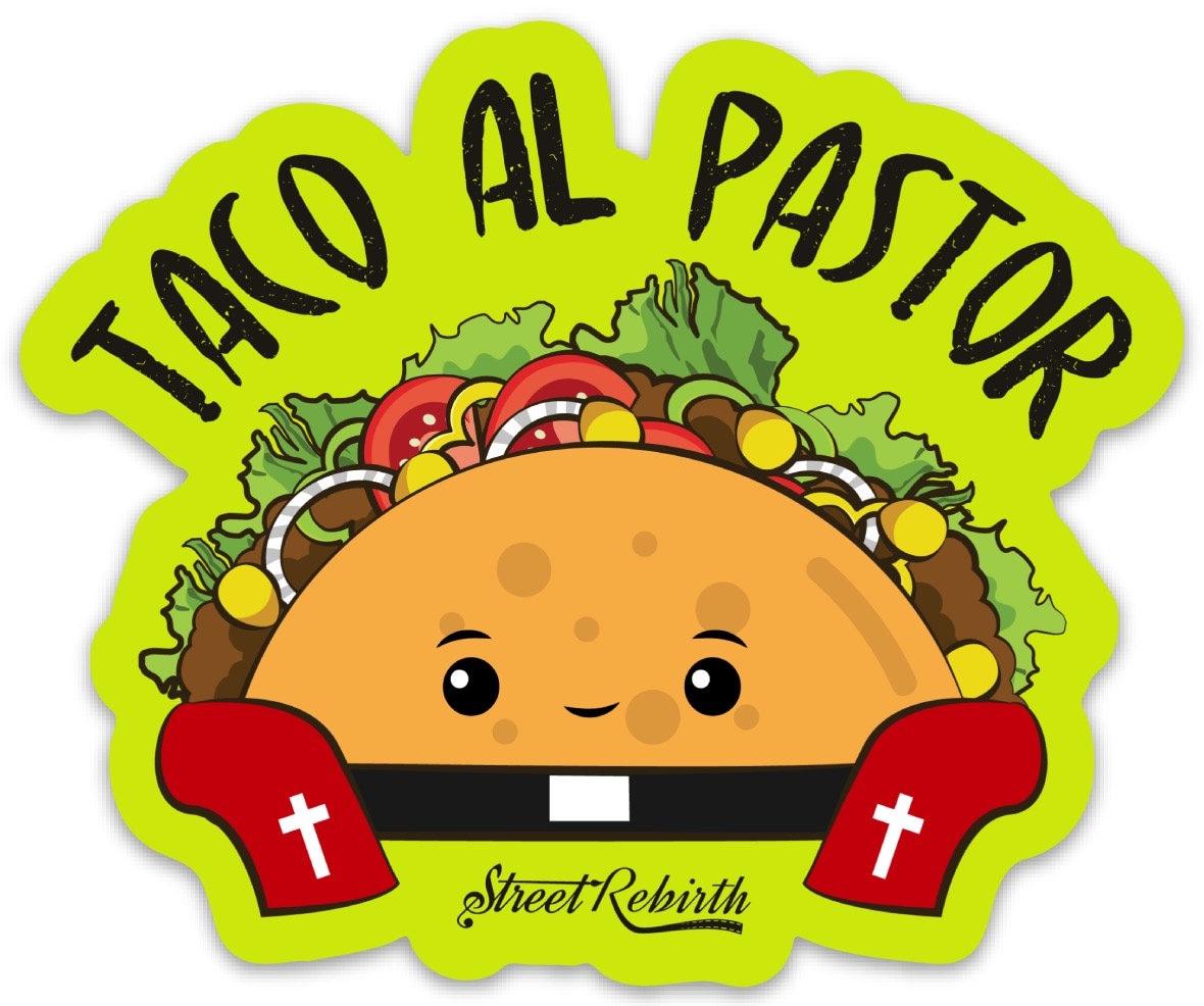 Tacos Al Pastor Pun 4 Inch Vinyl Stickers Laptop Decal Etsy
