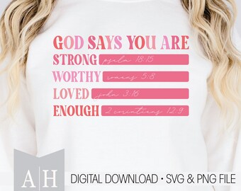 God Says You Are Valentines png/svg - Christian Valentine png/svg - Valentine Bible Verse png/svg - Valentine png/svg