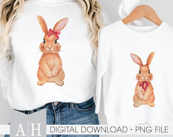 Easter Bunny Red png - Easter png - Bunnies png - Girl Easter png - Boy Easter png - Easter Shirt png