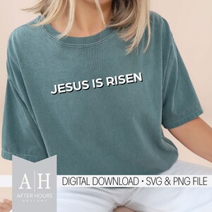 Jesus ressuscitou png/svg - Jesus png/svg - Camisa cristã png/svg - Versículo da Bíblia png/svg - Escritura png/svg - Camisa de Jesus png/svg - Páscoa