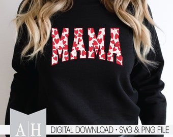 Mama Valentines Red and Pink Hearts png/svg - Mama Valentines png/svg - Valentines Day png/svg - Valentine png/svg