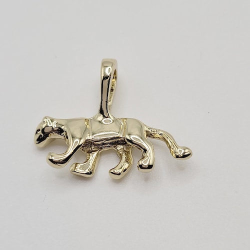 Cougar Necklace Puma Necklace Charm Jewelry Cougar Jewelry Etsy