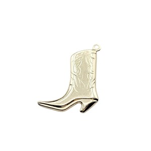 Gold Filled Cowboy Boot Charm