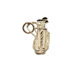 Golf Bag With Clubs Charm