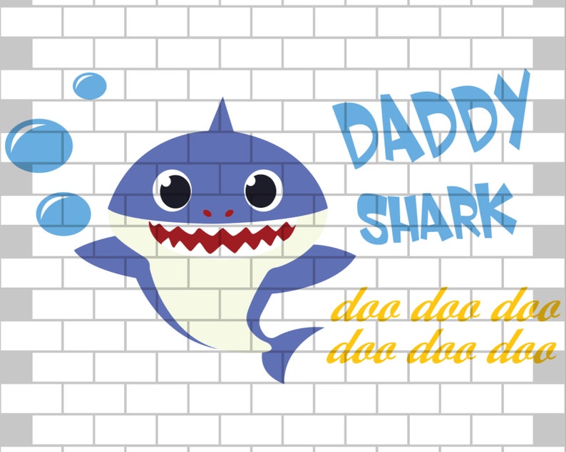 Download Blue Daddy Shark Doo Doo Doo Svg Family Svg Daddy Shark Svg Etsy