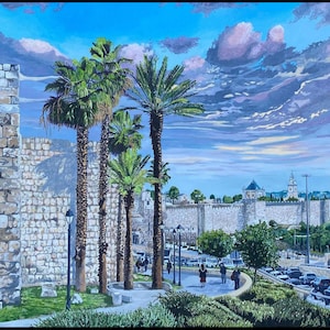 Jerusalem city walls near Jaffa Gate
