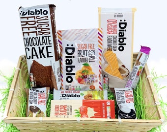 Sugar-Free Snack Gift Box: Diablo Chocolate, Cookies, Wafers