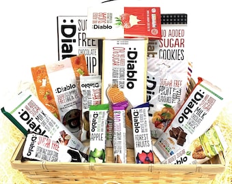 Diablo Sugar-Free Snack Box: Cookies, Wafers, Bars & Candies